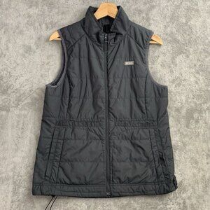 Figs Scrubs Vest Womens Size Medium Microfill Utility Puffer Full Zip Gray RN